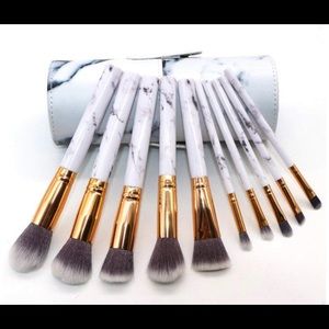 ‼️NWT‼️ Marble Design Makeup Brush Set